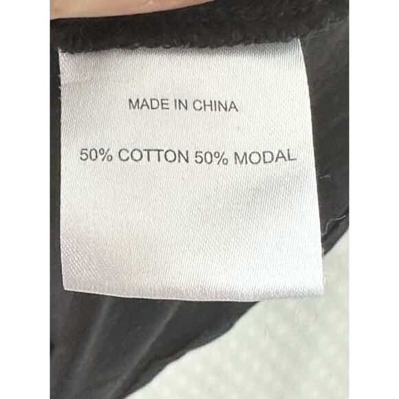 Quince Women's Cotton Modal Scoop Neck Tee Black Basics Size L - Picture 4 of 8